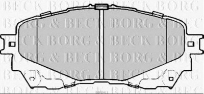 BORG & BECK bbp2411 -  Комплект тормозных колодок, дисковый тормоз